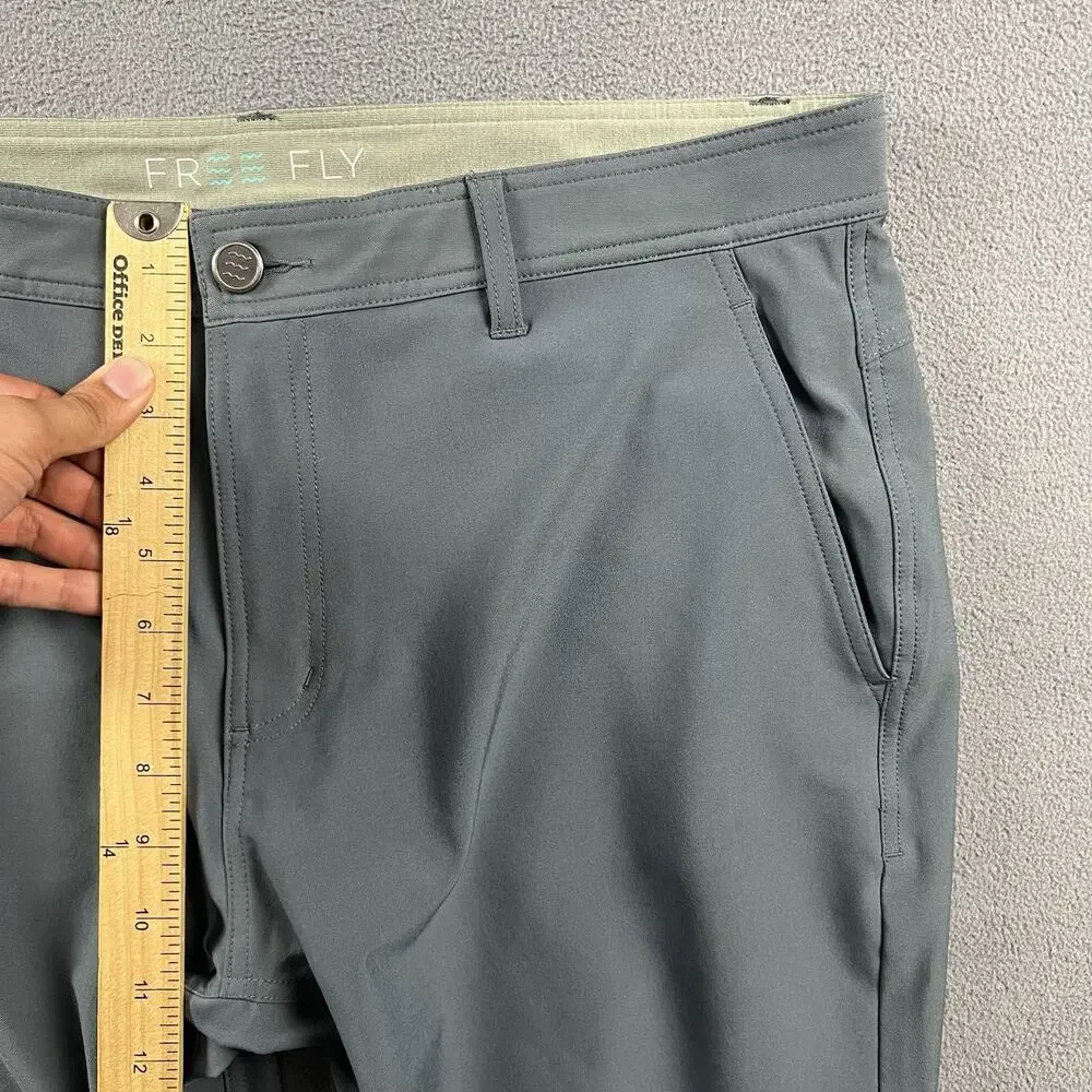 Free Fly Pants Size 36X30 Blue Nomad Performance Travel Business Casual Stretch